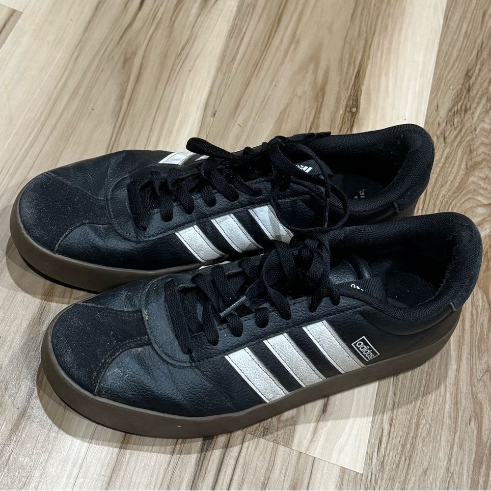 Adidas VL Court Shoes Black Brown Sneakers Men’s 11